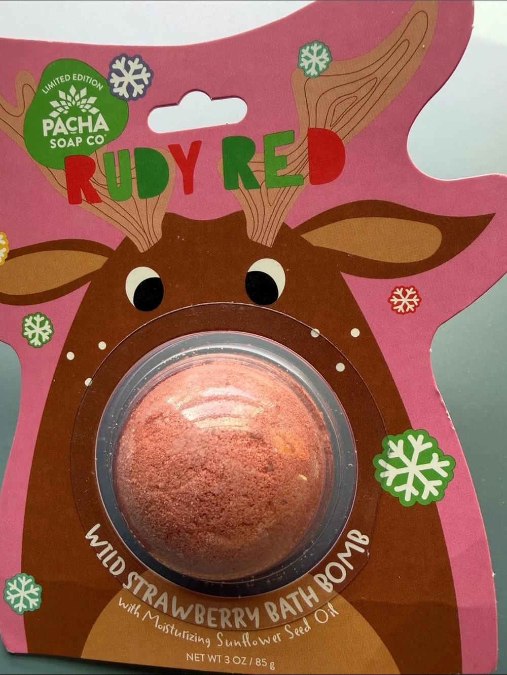 Pacha Soap Co. bath bombs-Wild Strawberry/Snowberry/Peppermint Twist/Sugar&Spice
